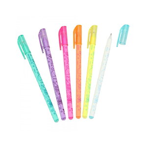 Pochette 6 Stylos Gel Couleurs Fluo