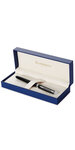 WATERMAN Hemisphere Stylo plume, noir brillant, plume moyenne, encre bleue, Coffret cadeau