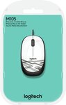 Souris filaire Logitech M105 (Blanc)