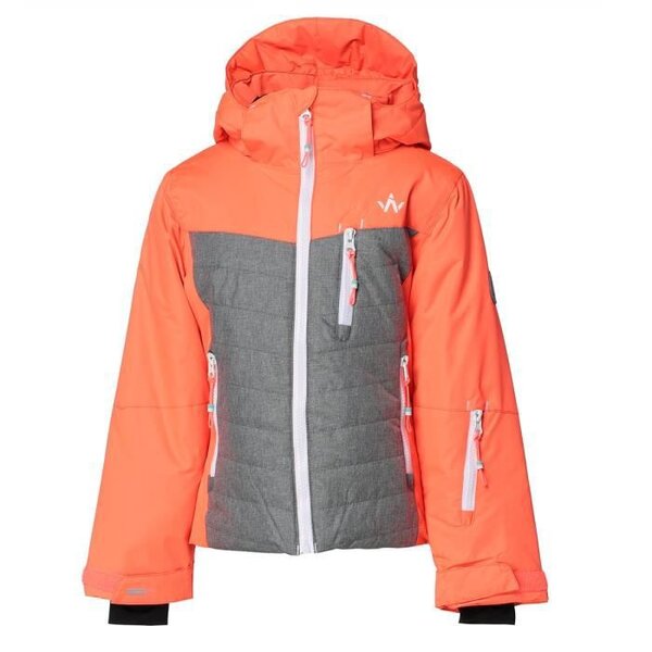 WANABEE Veste de ski CYRA 200 JKT - Enfant - Rouge Corail