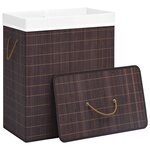 vidaXL Panier à linge Bambou Marron 100 L