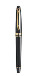WATERMAN Expert Stylo plume, laque noire, plume moyenne 18K, attributs dorés, cartouche encre bleue, écrin (2093662)