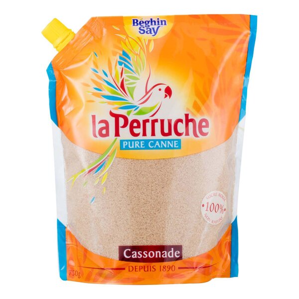 Béghin Say Sucre La Perruche Pure Canne Cassonade 750g (lot de 6)