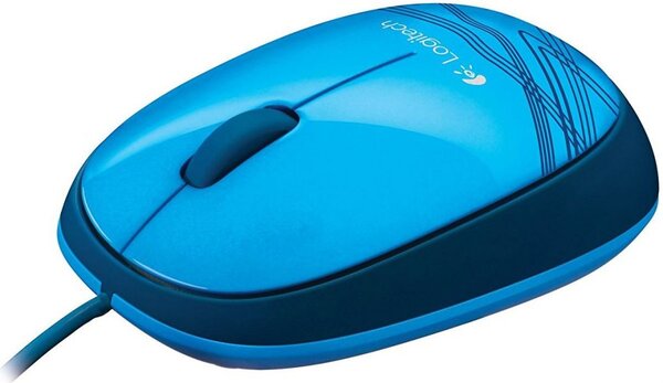 Souris filaire Logitech M105 (Bleu)
