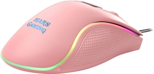 Souris filaire Gamer Mars Gaming MM218 RGB (Rose/Noir)