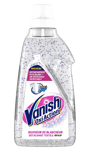 Détachant Textile Gel Oxi Action Gold Blanc 30° - 1,5L VANISH