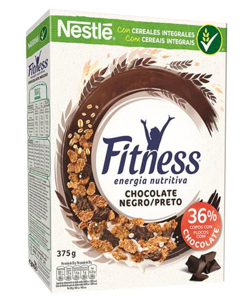 Nestlé Fitness Chocolat Noir 375g (lot de 4)