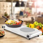 KITCHENCOOK - HPV240 - Plaque Vitrocéramique -2 Feux - 2400W - Inox