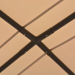 vidaXL Chapiteau tente 4 x 4 m Beige Acier