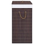 vidaXL Panier à linge Bambou Marron 100 L