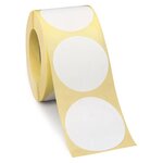 Pastille adhésive amovible en rouleau noir 90 mm (colis de 500)