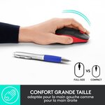 LOGITECH - Souris sans fil M190 Rouge