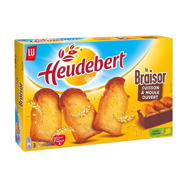 LU Heudebert La Braisor Cuisson à Moule Ouvert 500g (lot de 6)