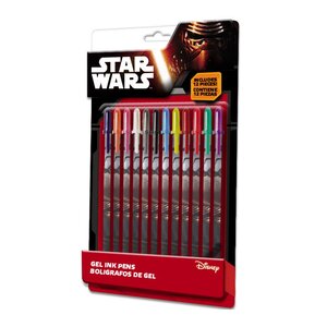 Star Wars - 12 Stylos Gel - Stormtrooper Kylo Ren
