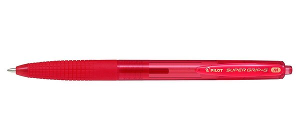 Stylo bille SUPER GRIP G retractable Rouge Pointe moyenne PILOT
