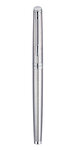 WATERMAN Hemisphere Stylo plume, acier inoxydable, plume moyenne, encre bleue, Coffret cadeau