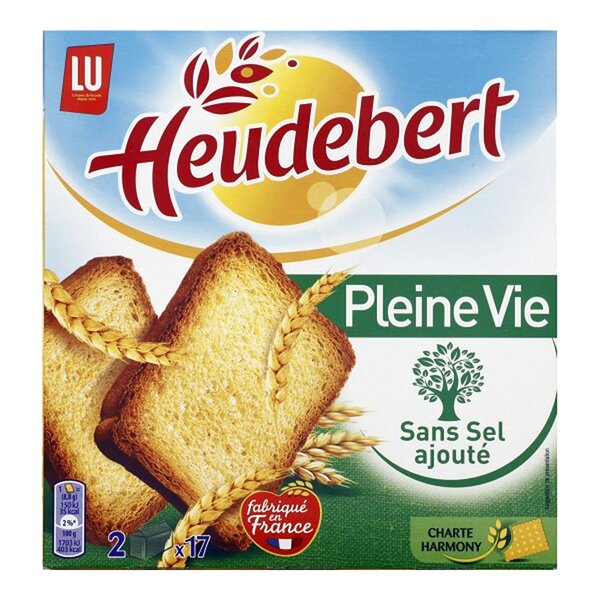 LU Heudebert Pleine Vie Sans Sel Ajouté 300g (lot de 6)