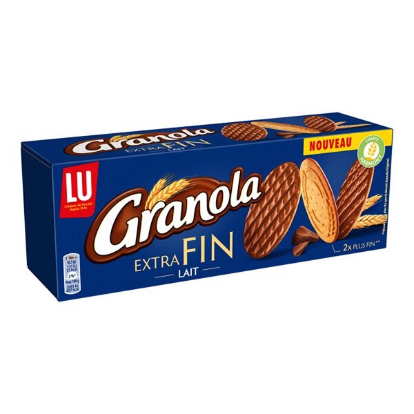 LU GRANOLA Extra Fin Chocolat au Lait (lot de 6)